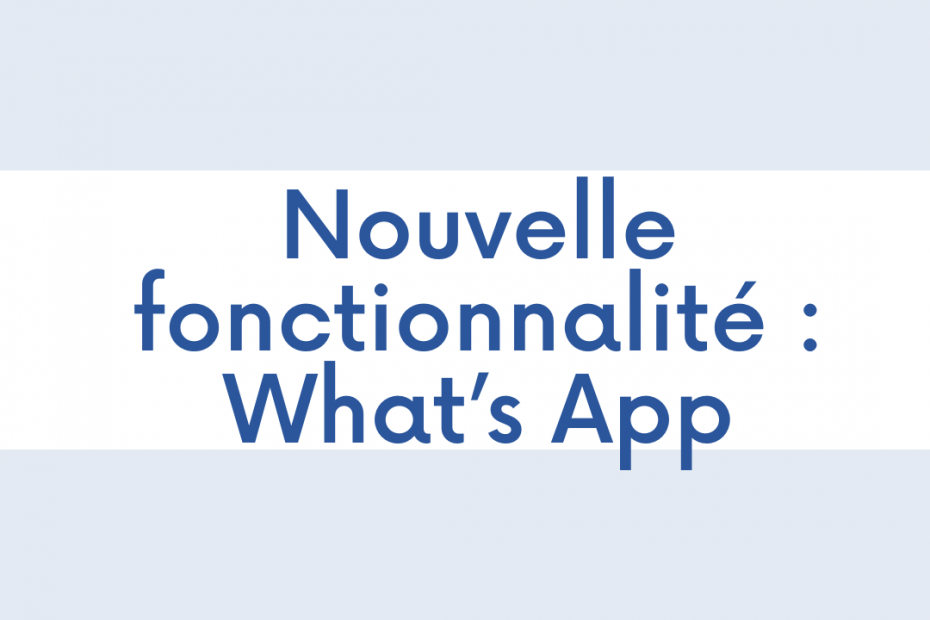 Fonctionnalité Messages Vocaux What'sapp