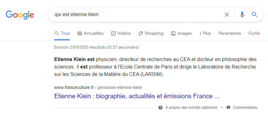 Qui est Etienne Klein